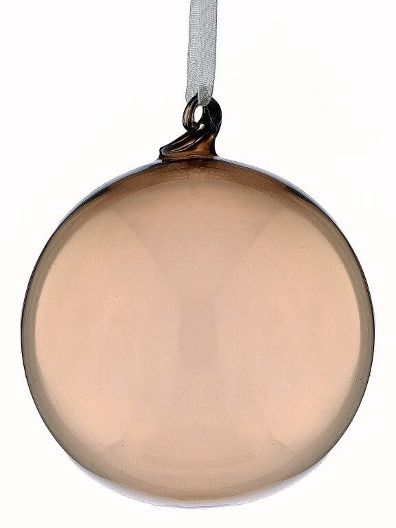 4" Chocolate Ball Ornament Set of 6