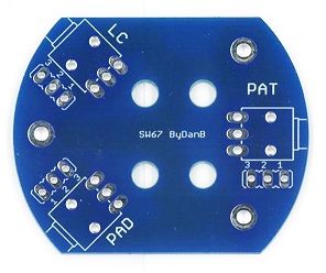 Switch PCB (Blue) for D-U87M