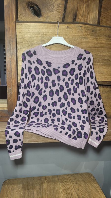 Liliowy Sweter H&amp;M