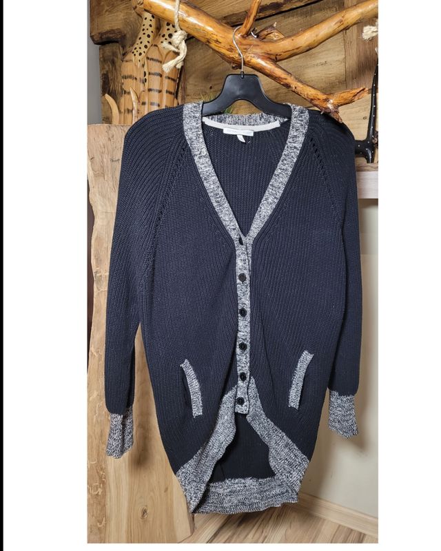 Gruby sweter, kardigan