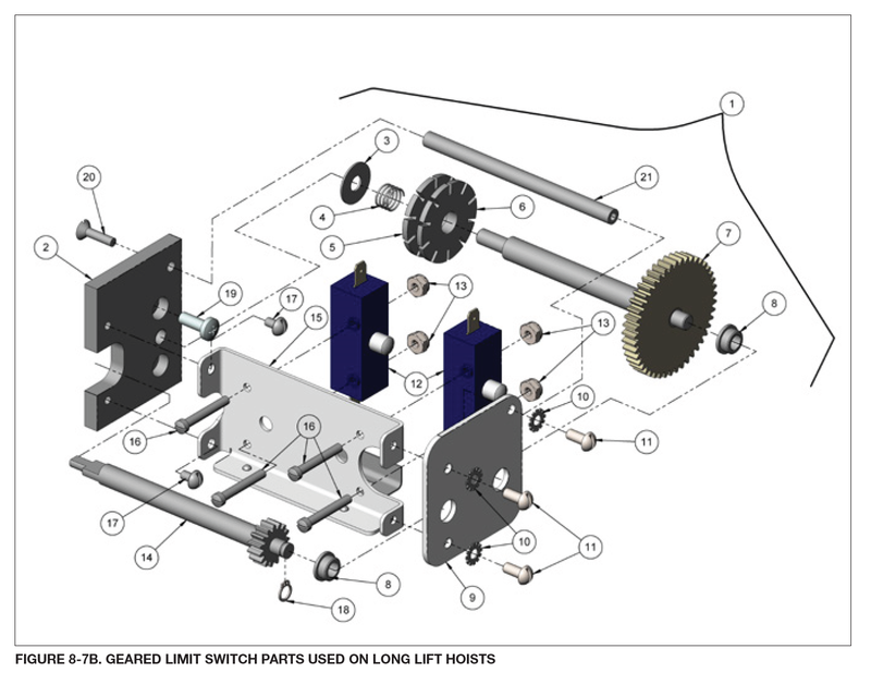 GEARED LIMIT SWITCH ASSEMBLY