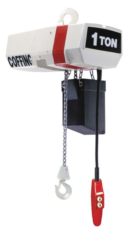 Coffing EC 2 Ton 16 FPM 10' Lift Universal Motorized Trolley Coffing EC 2 Ton 16 FPM 10' Lift Universal Motorized Trolley