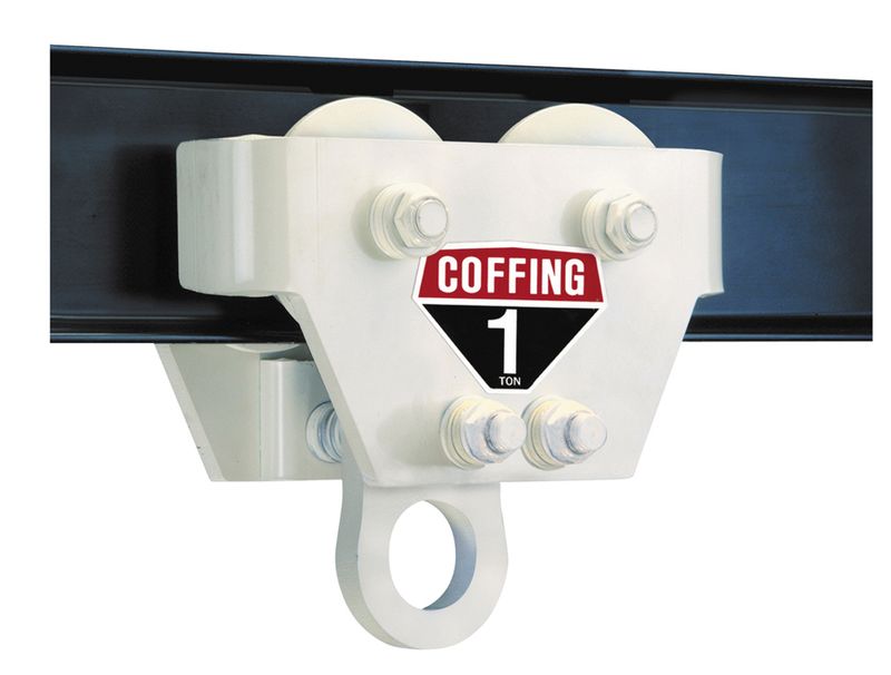 Coffing CT-A Push Trolley SR (Manual Hoist) 2 Ton 3-5/8 to 6"