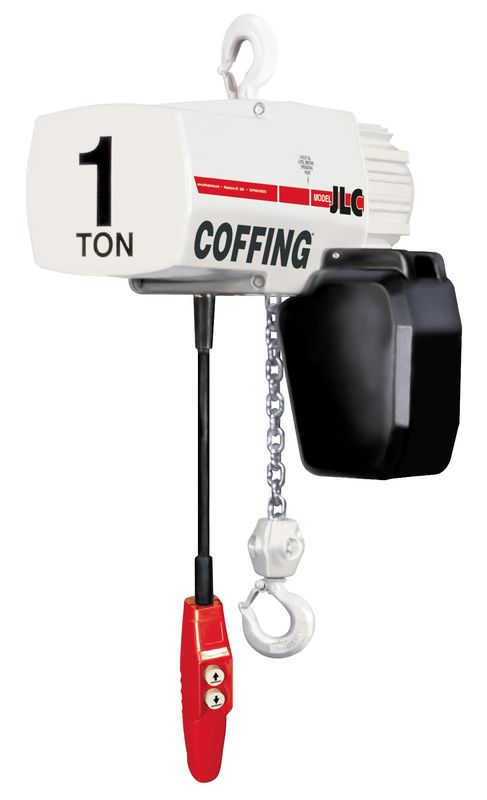 Coffing JLC 1 Ton Variable Speed 16 FPM 10' Lift Universal Plain Trolley Coffing JLC 1 Ton Variable Speed 16 FPM 10' Lift Universal Plain Trolley