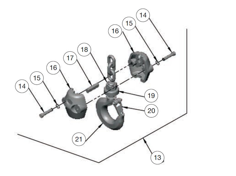BTM BLOCK ASSY 1 TON & UNDER BTM BLOCK ASSY 1 TON & UNDER