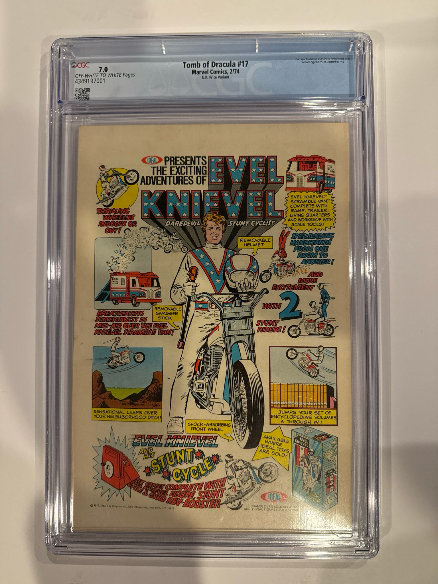 Tomb Of Dracula #17 - 1974 CGC 7.0