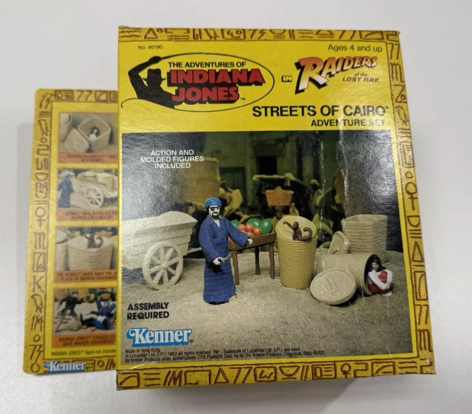 1983 Kenner Indiana Jones Streets of Cairo Adventure Set SEALED