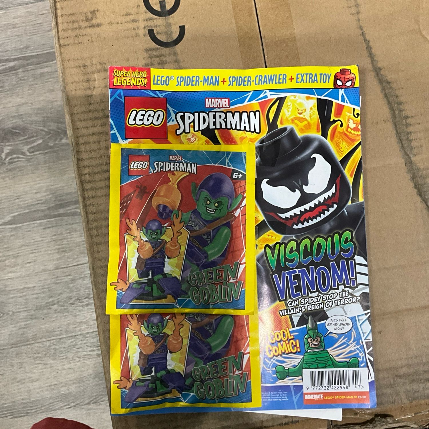 LEGO Spiderman Magazine #10 ~ Spiderman + Green Goblin   *Super Hero Legends*