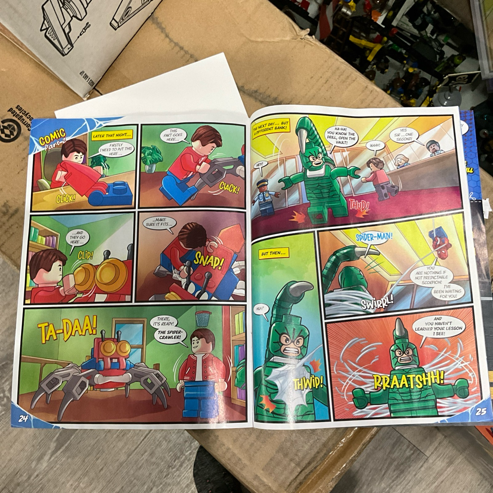 LEGO Spiderman Magazine #10 ~ Spiderman + Green Goblin *Super Hero Legends*