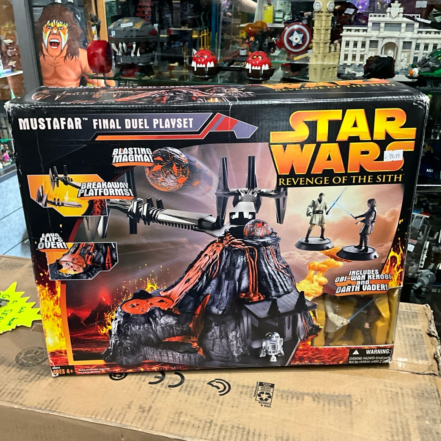 2005 STAR WARS Revenge of the Sith Mustafar Final Duel Playset NEW Sealed