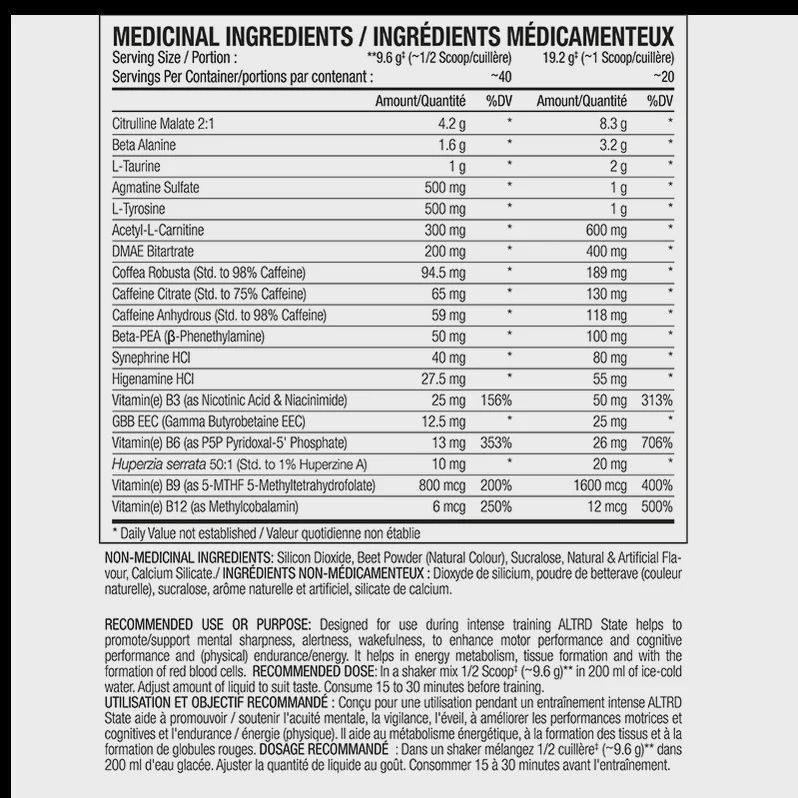 ALTRDstate /40 Servings / Blue Raspberry
