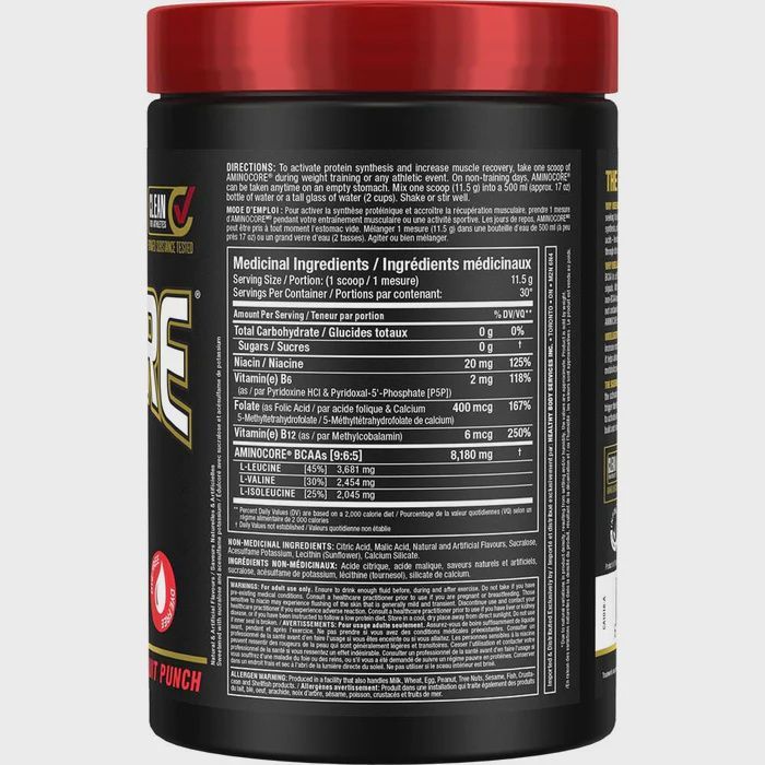 Aminocore / 30 Servings / Fruit Punch