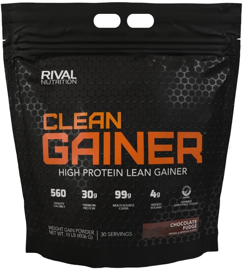 Rival Nutrition / Clean Gainer / Chocolate Fudge / 10LBS
