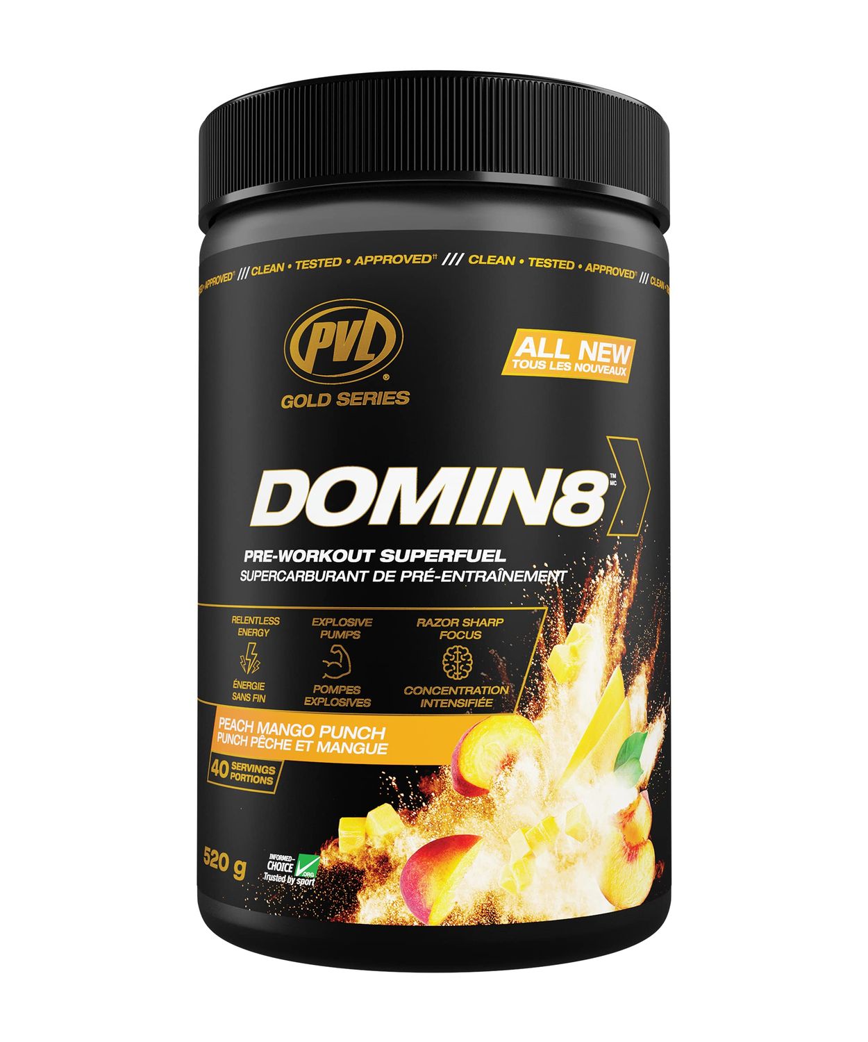 Domin8 / Peach Mango Punch / 40srv