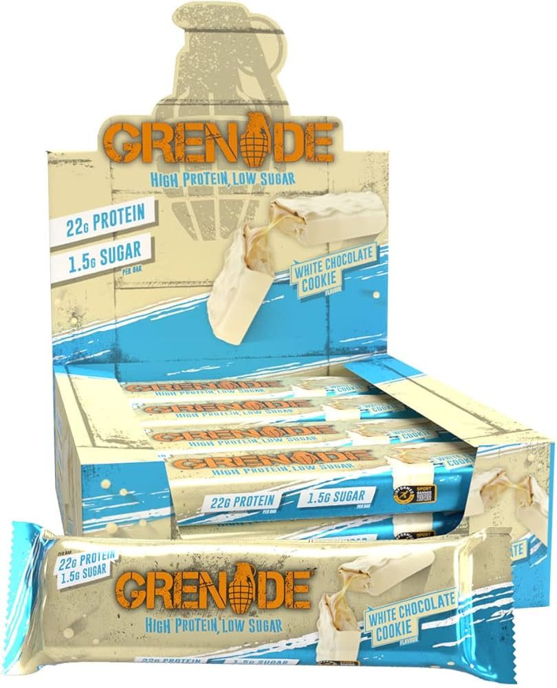 Grenade Bars Box / White Chocolate cookie