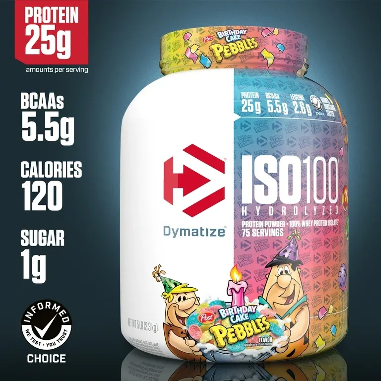 Dymatize / Iso 100 / Birthday Cake / 5LBS