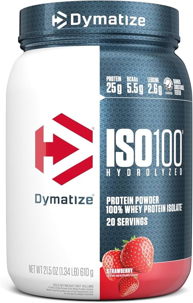 Dymatize / Iso 100 / Strawberry / 20srv