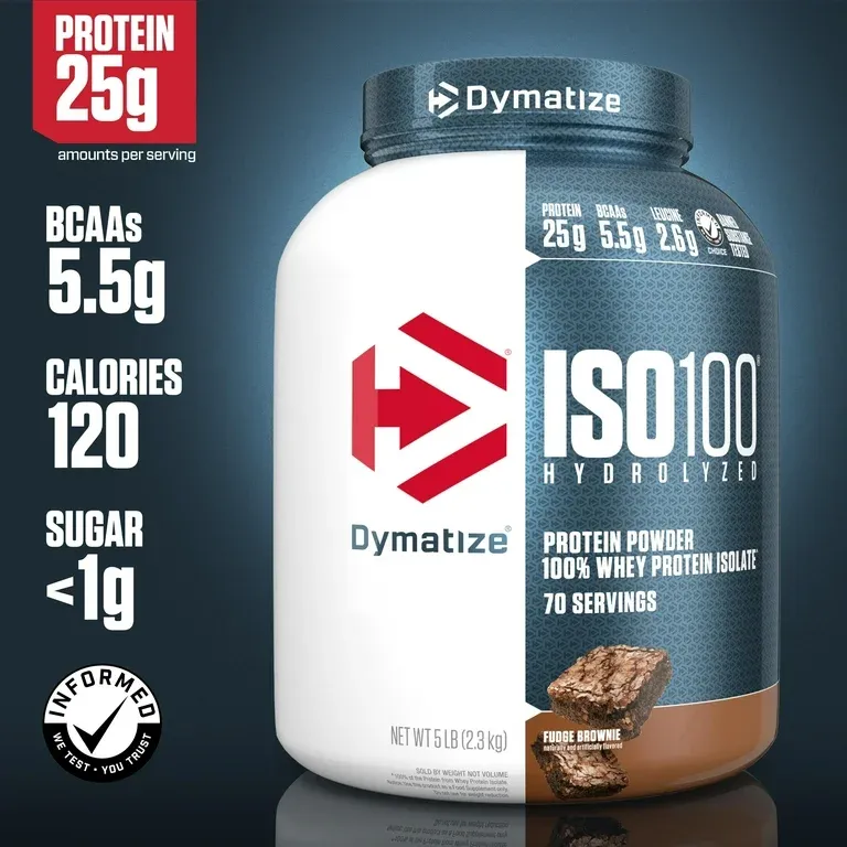 Dymatize / Iso 100 / Fudge Brownie / 5LBS