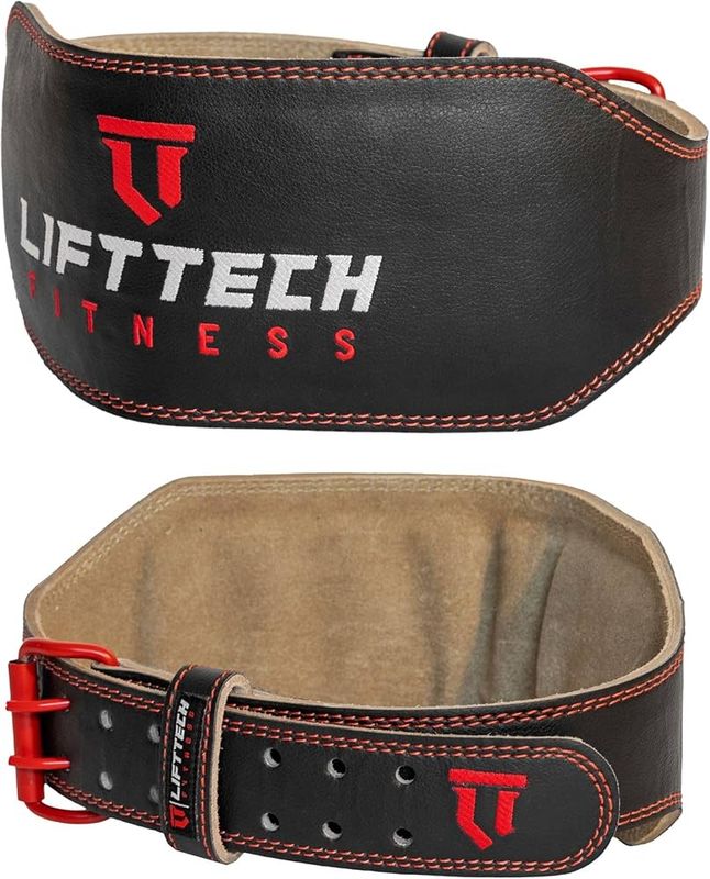 Lifttech Leather Belt / Medium / Red/Black