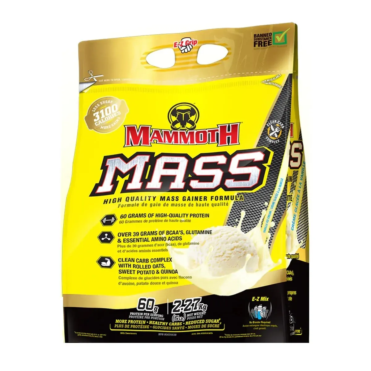 Mammoth Mass / Vanilla Ice Cream / 15LBS