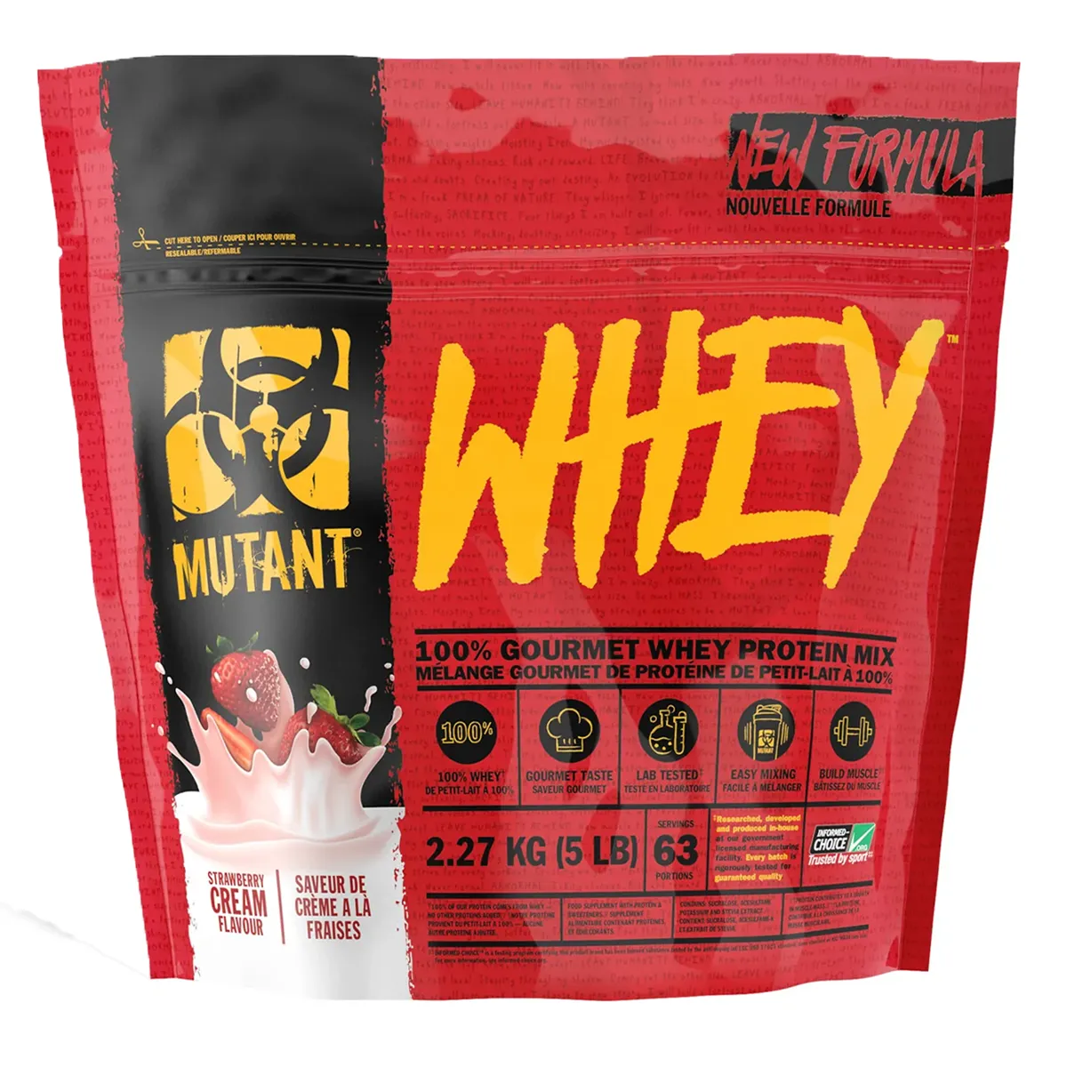 Mutant Whey / Strawberry cream / 5LBS