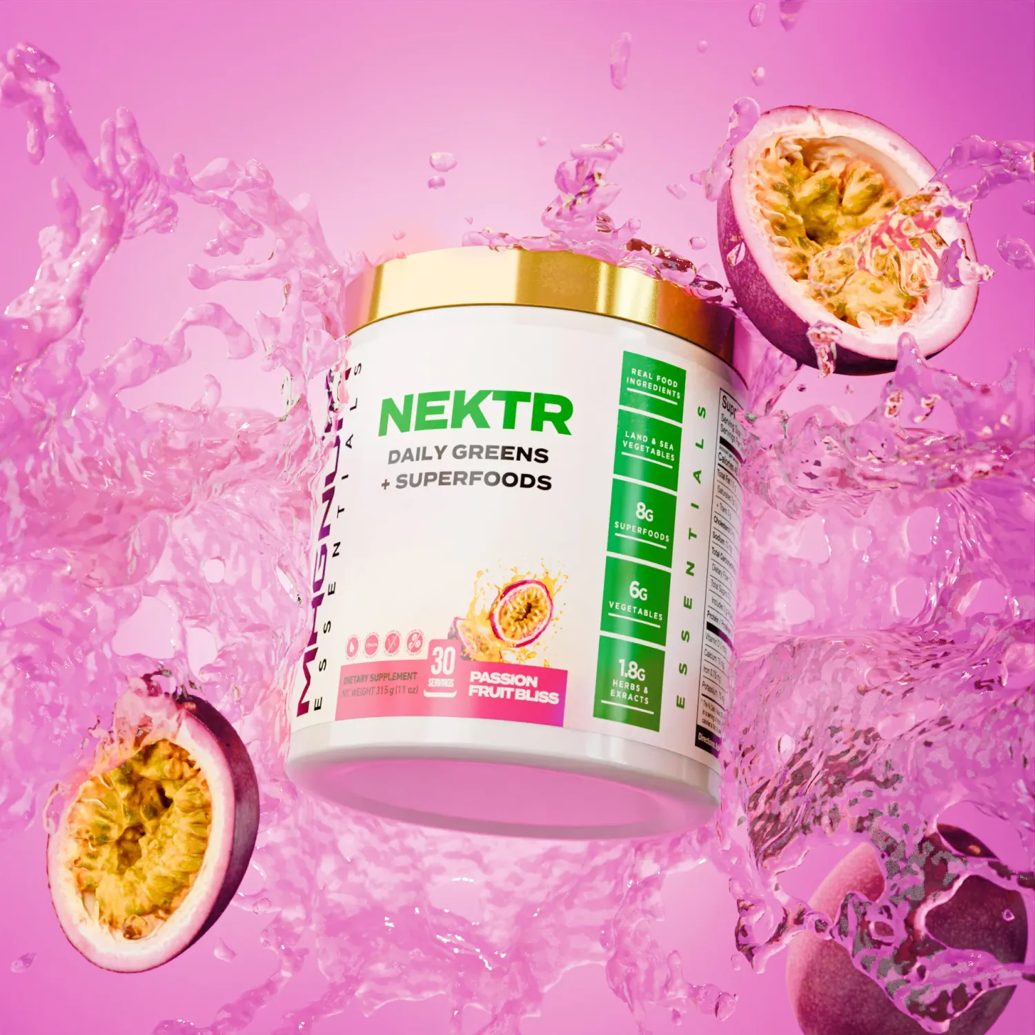 Nektr Daily Greens / Passion Fruit Bliss
