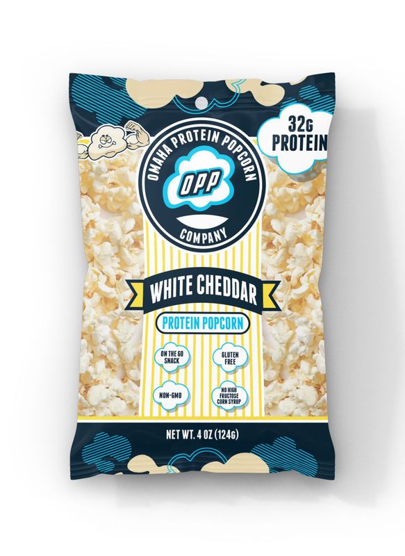 Omaha Protien Popcorn / WHITE CHEDDAR