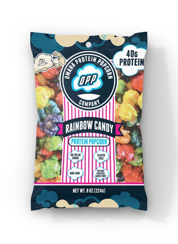 Omaha Protien Popcorn / RAINBOW CANDY