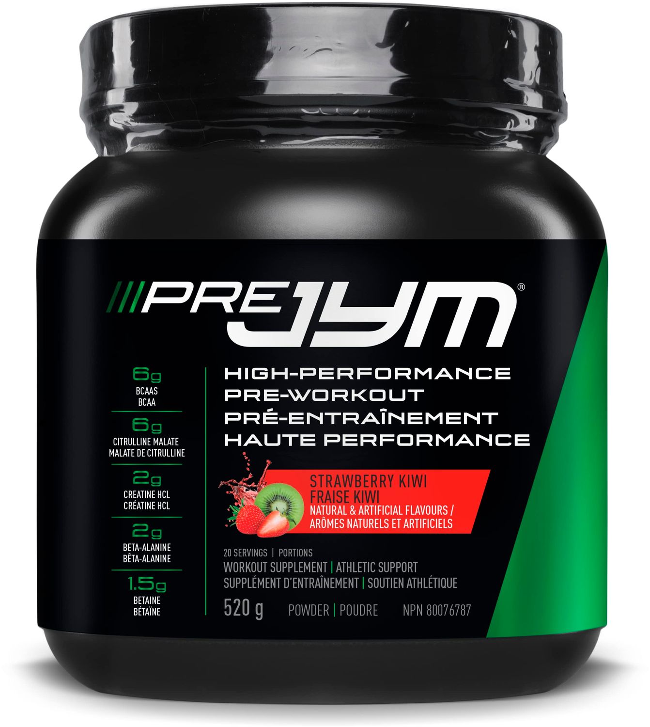 PreJym / 20 Servings / Strawberry Kiwi