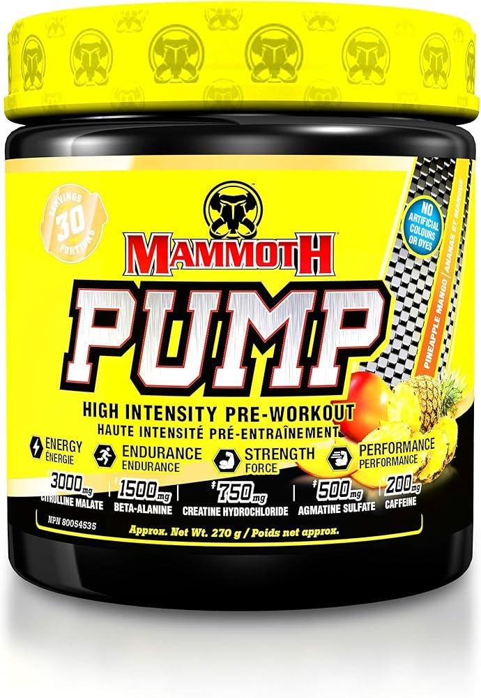 Mammoth Pump / 60 Servings / Pineapple Mango