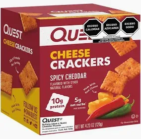Quest Cheese Crackers Box / Spicy Cheddar