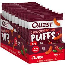 Quest Crunchy Protien Puffs  Box / Spicy