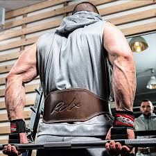 RDX Leather Gym Belt / Brown &amp; Black/ S