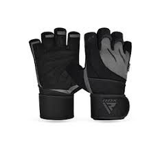 RDX F21Gym Gloves With Long Wrist Support Strap /  Small