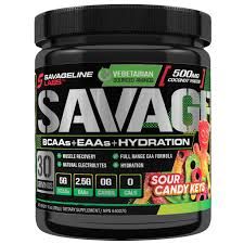 Savage BCAA EAAS / 30 Servings / Sour Candy Keys