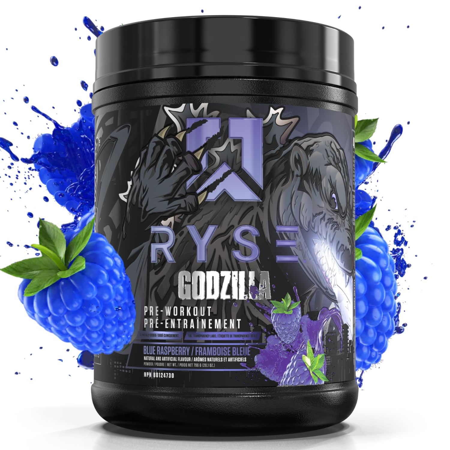 Ryse Godzilla Preworkout / Blue Raspberry / 40srv