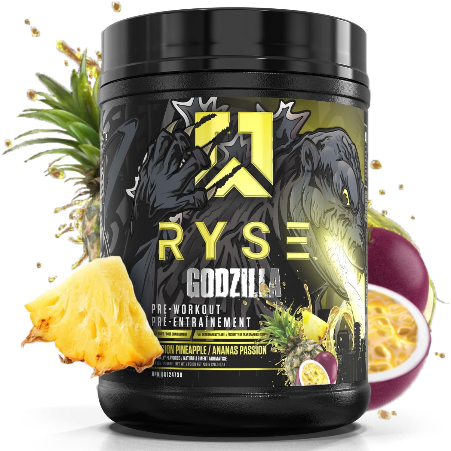 Ryse Godzilla Preworkout/ Passion Pineapple /40srv