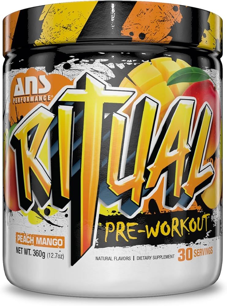 ANS Ritual Pre Workout / 30 Servings / Peach Mango