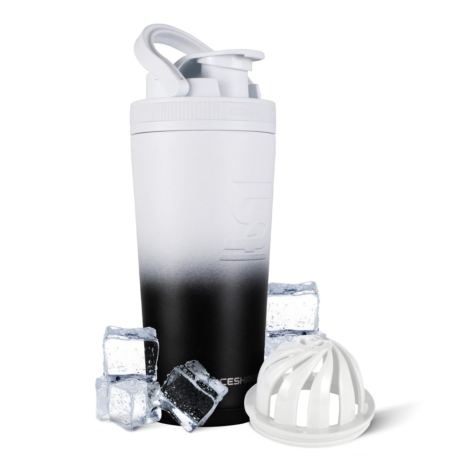 Iceshaker Stainless Shaker / 26oz / Black White