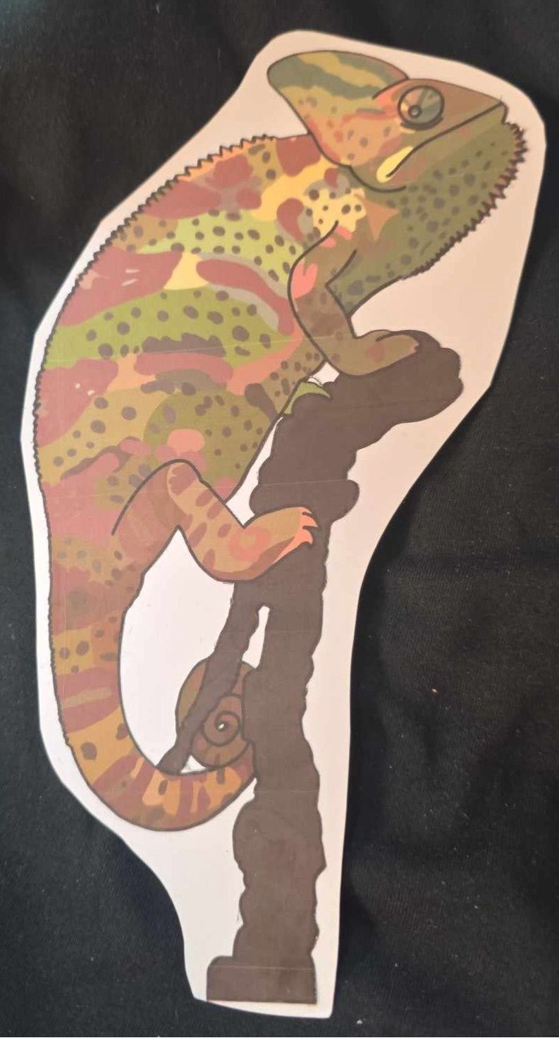 Decal Chameleon &quot;Karen&quot; Sticker
