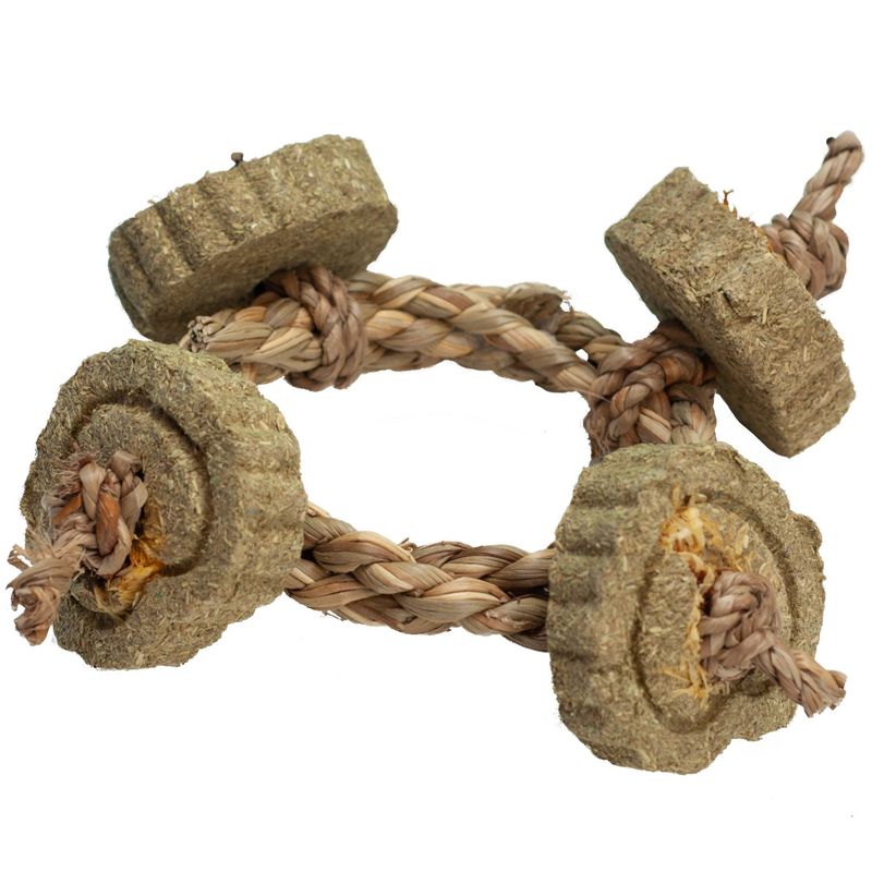 A&amp;E &quot;Nibbles&quot; 4 Way Circle Rope Hay Chew NB069