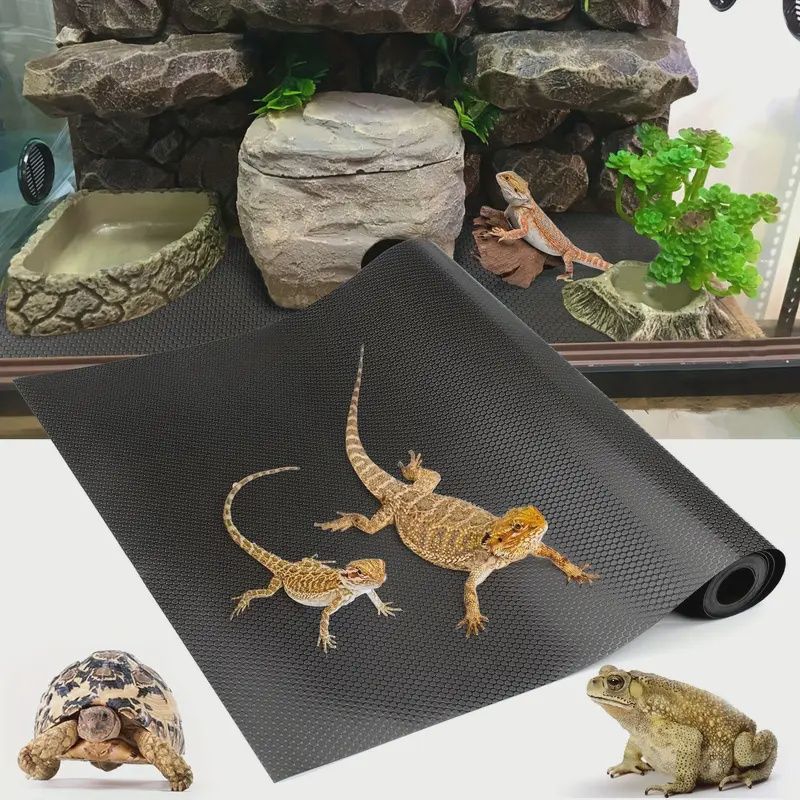 BLACK Rubber Terrarium Mat LINER