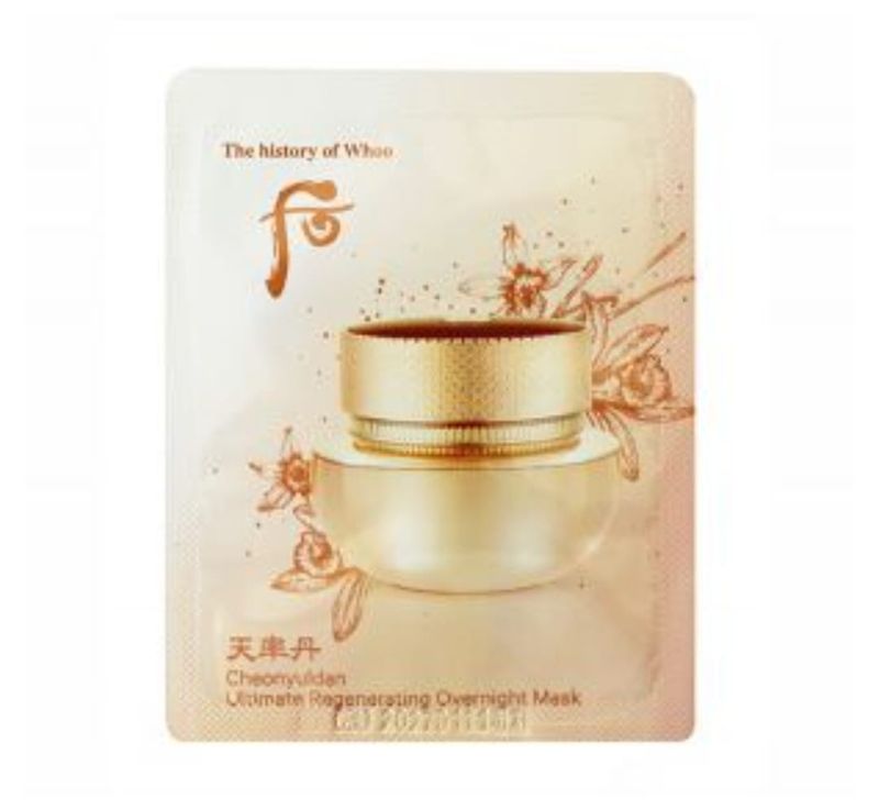 The Whoo Cheonyuldan Ultimate Regenerating Overnight Mask 60 шт × 4 мл