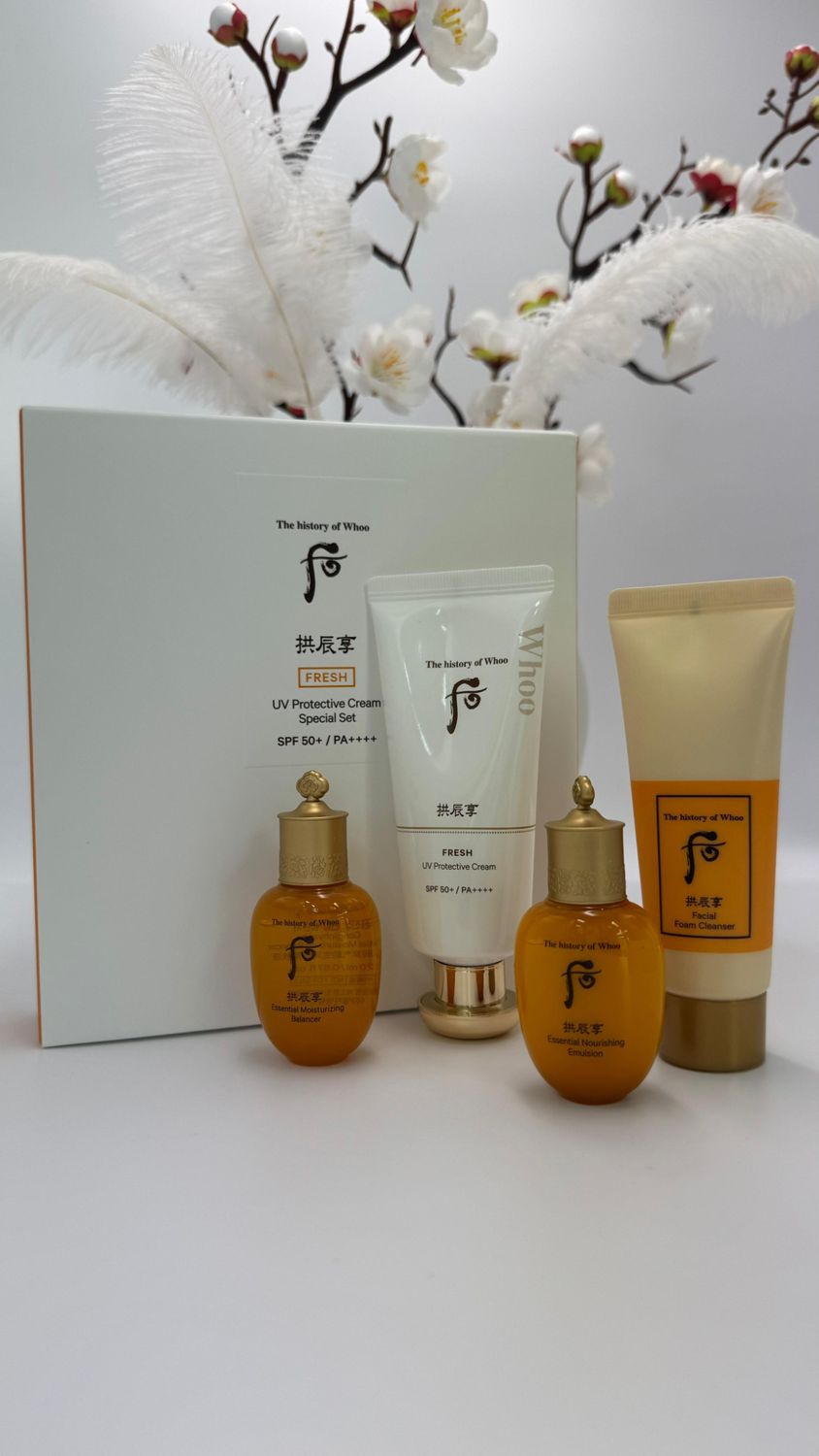 The history of Whoo FRESH UV Protective Cream Special set