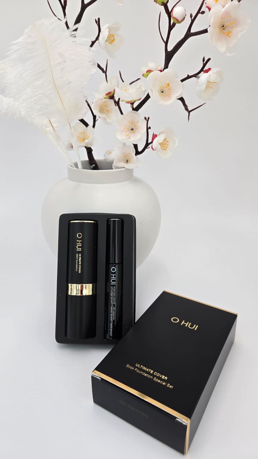 O HUI Ultimate Cover Stick Foundation Special Set  SPF50+/PA+++ TONE 01 Milk Beige