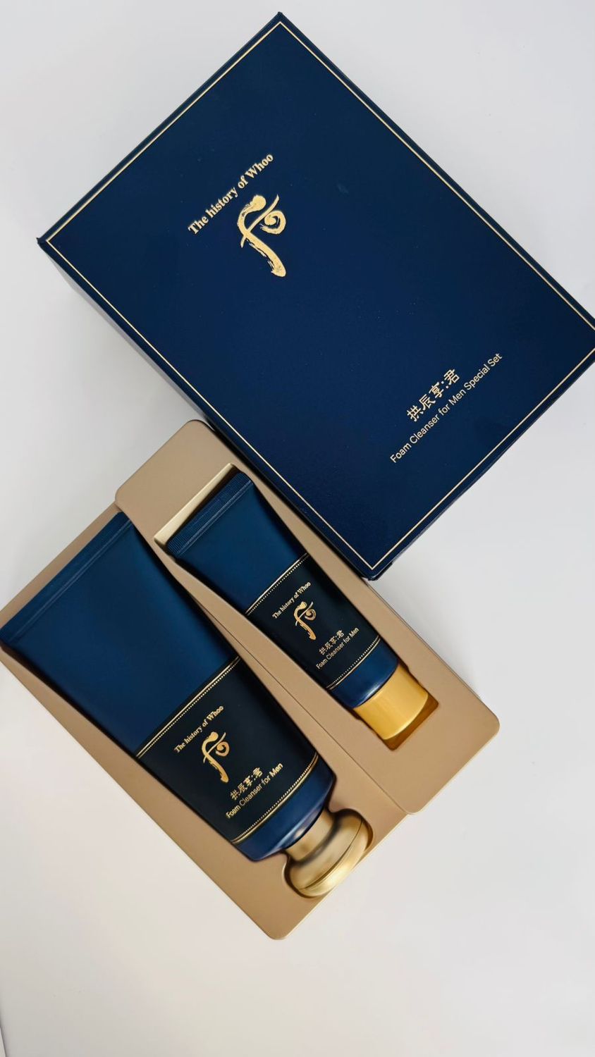The History of Whoo Gongjinhyang Foam Cleanser for Men Special Set