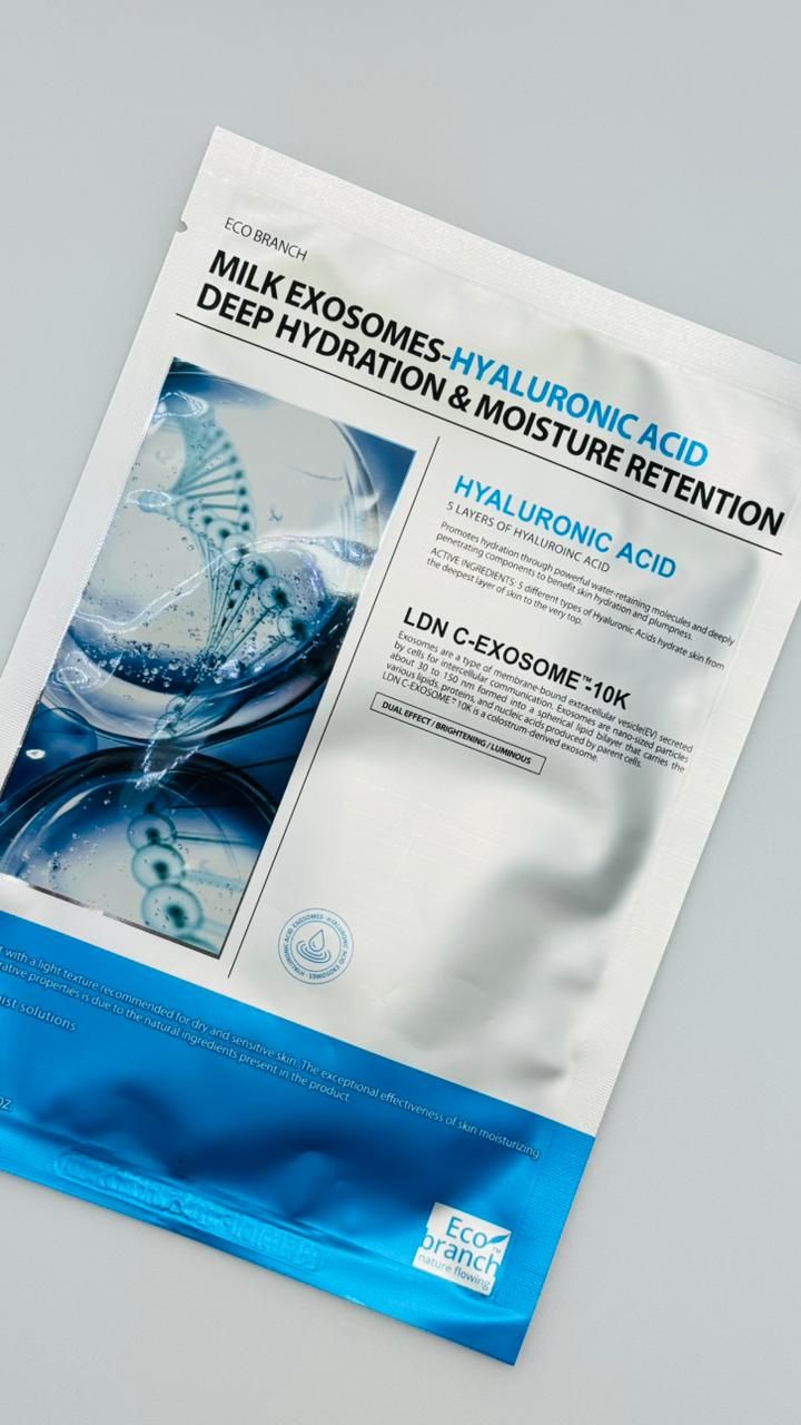 ECO BRANCH MILK EXOSOMES HYALURONIC ACID DEEP HYDRATION &amp; MOISTURE RETENTION 40гр