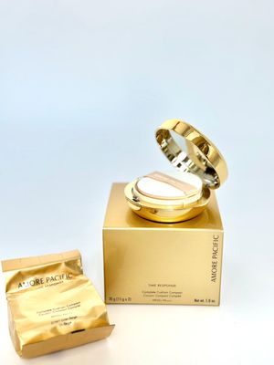 AMORE PACIFIC TIME RESPONSE Complete Cushion Compact SPF50+PA+++ 21W1 linen Beige 180гр
