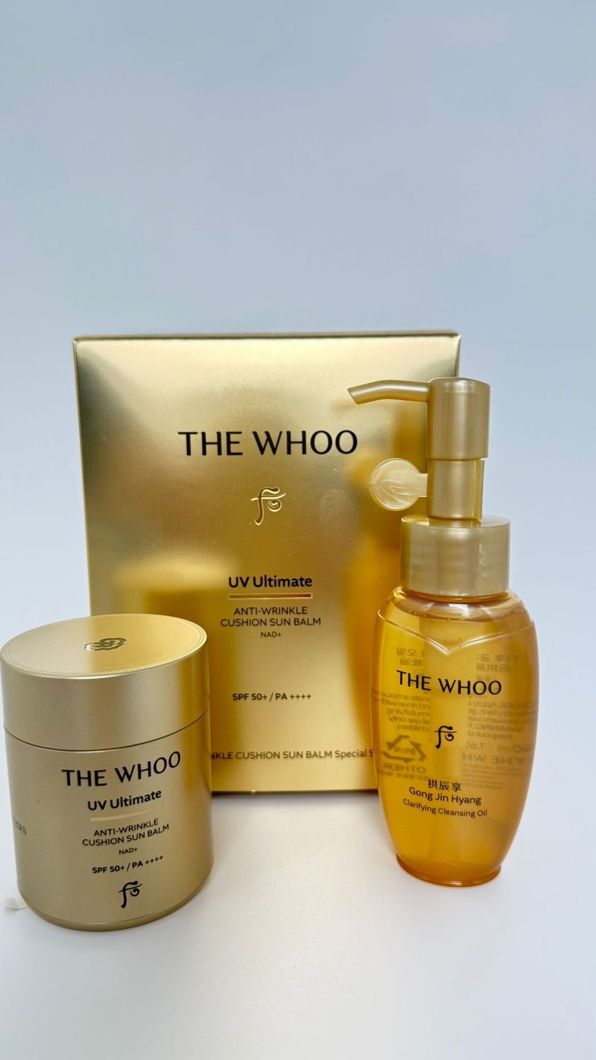THE WHOO UV Ultimate Anti-Wrinkle Cushion Sun Balm Special Set 210гр