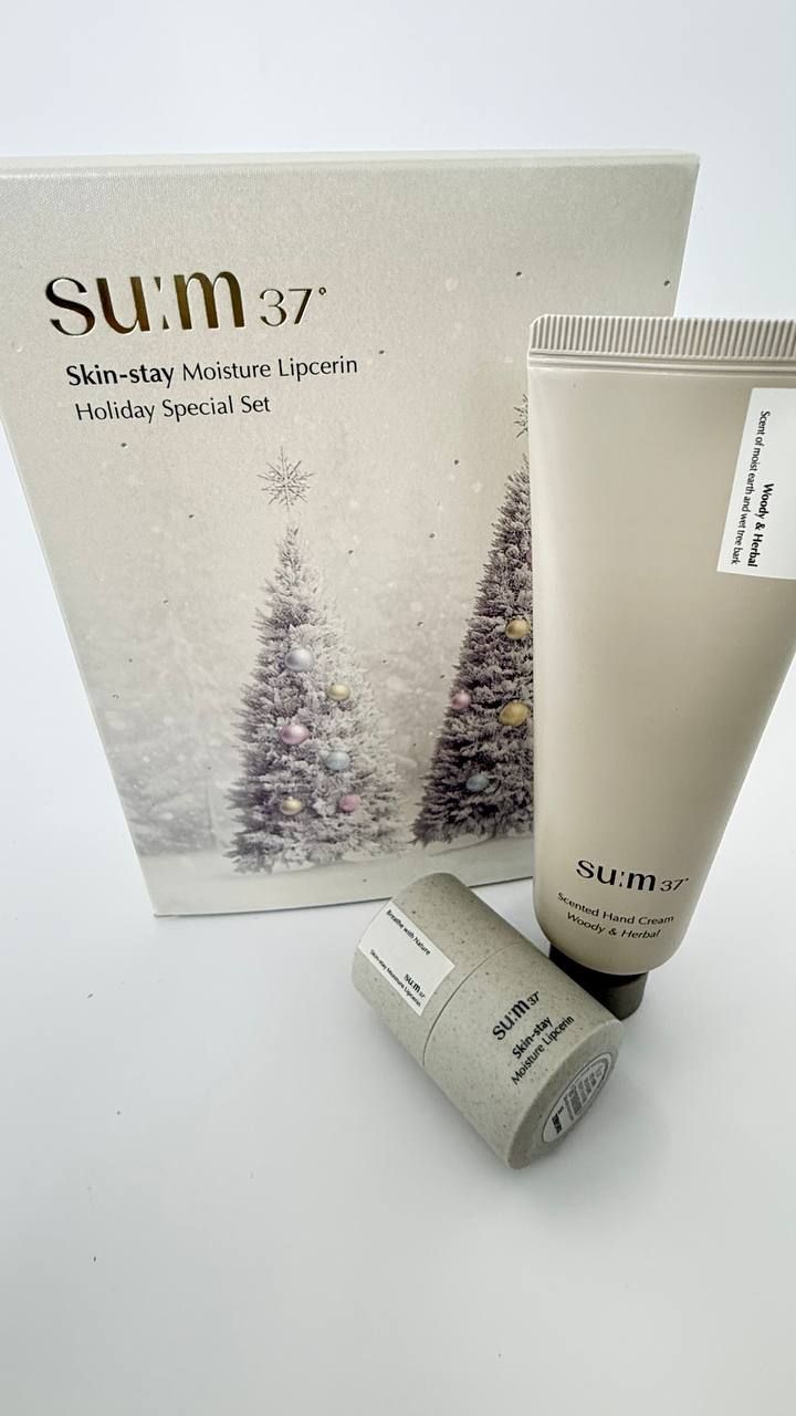 SU:M37 Skin-stay Moisture Lipcerin Holiday Special Set 180гр